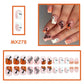 Cute Halloween Nails 24pcs Press On Nails Ghost Pumpkin BOO Letter Design Short Square Fake Nails with 1 Jelly Glue 1 Nail File