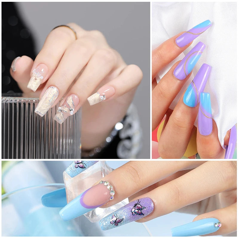Poly Extension Nail Gel Set Professional Nail Art Kit Acrylic Nail Extension Finger All For Quick Building Gel Extension Gel Kit
