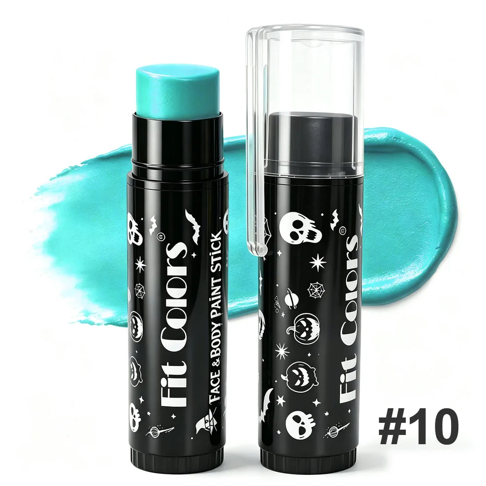 14 Colors Face & Body Paint Stick Halloween Cream Makeup Crayon Highly Pigmented Full Coverage Face Painting for Party Cosplay
