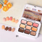 1pc Solid gel patting nail art painting glue Maillard green brown nail polish adhesive nail art creation Halloween Christmas
