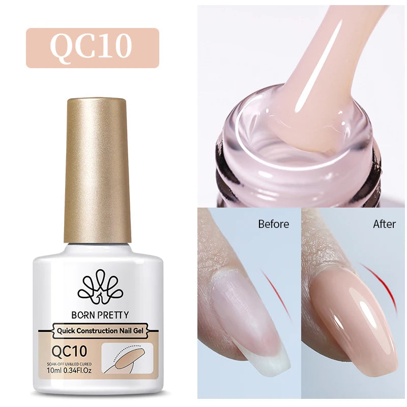 BORN PRETTY Super Top Coat and Base Gel Nail Polish for Gel Polish Semi-permanent Varnish Rubber Top Coat 10ml Nail Supplies