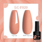 LILYCUTE 7ML Eggshell Gel Nail Polish White Black Material Semi Permanent Autumn Varnish With Any Color Gel Soak Off UV Manicure