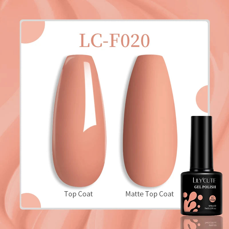 LILYCUTE 7ML Eggshell Gel Nail Polish White Black Material Semi Permanent Autumn Varnish With Any Color Gel Soak Off UV Manicure