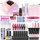 Limegirl Nail Set Nail Gel Tools Kit 54W Nail Lamp 18/12/7 Colors UV Gel Nail Polish Kit Contains Nail Drill Machine Nail Kit