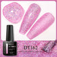 MEET ACROSS 7ml 140 Colors Glitter Gel Nail Polish Fluorescent Laser Semi Permanent Soak Off Nail Art UV Gel Varnish Manicure