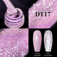 MEET ACROSS 7ml Reflective Glitter Gel Nail Polish Pink Green Purple Sparkling Soak Off UV Gel Polish for Manicure DIY Nail Art