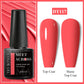 MEET ACROSS 7ml Black White Red Gel Nail Polish Glitter Semi Permanent Nail Supplies Gel Vernis for All-Season Nails Design