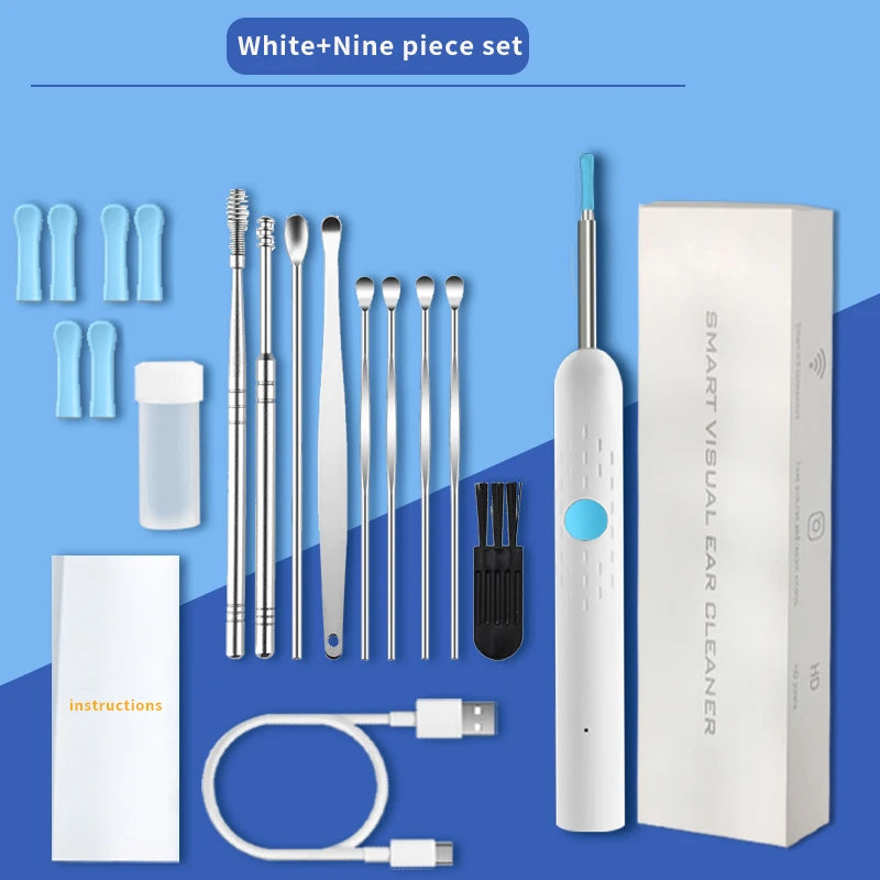 Ear Wax Removal Tool Camera Ear Cleaner with Camera 1080P HD Ear Camera and 6 LED Light Ear Camera Wax Removal for iOS& Android