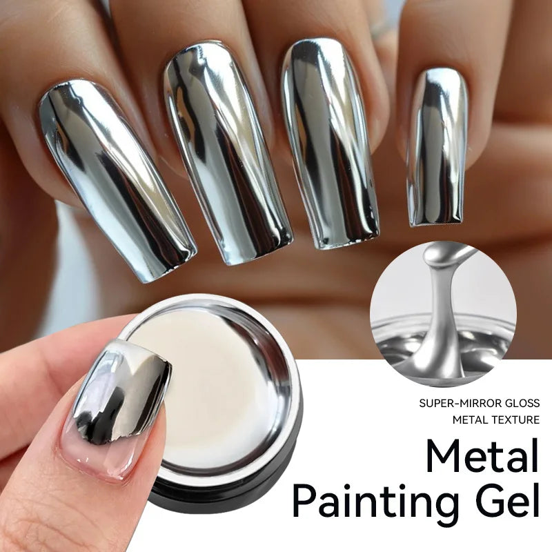 LILYCUTE Black White Spider Drawing Gel Nail Polish DIY Painting Outline Soak Off UV Gel Varnishes Wire Liner Nail Art Supplies