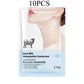 Goat Milk Six Peptides Neck Mask Collagen Firming Necks skincare Mask Beauty Moisturizing Lift Firming Neck Skin Care Mask