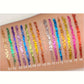 Long-Lasting Liquid Eyeliner Pen - Shimmer in Silvery, Green & Blue | Waterproof, Smudge-Proof Makeup
