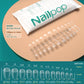 Nailpop 120pcs Nail Tips Extra Short Almond Coffin Square Half Matte Clear Style Full Cover Acrylic Fake Nail Capsule
