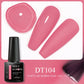 MEET ACROSS 5ml Pink Dried Flower Gel Nail Polish Natural Flower Fairy Nail Art Gel Soak Off UV LED Painting Varnishes For Nails