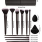 Black Makeup Brush Set Professional Super soft detail brush Blush Brush Foundation Concealer Eyeshadow Brush Women Beauty Tool