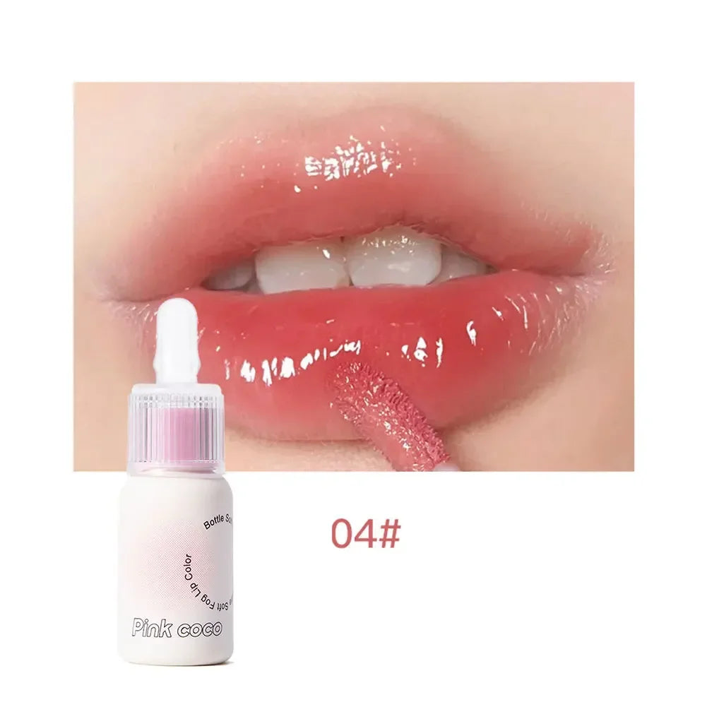 Small Bottle Mirror Lip Glaze Water Light Glass DuDu Lip Gloss Parity Show Ginkgo Frozen Lip Lipstick Lip Makeup Korean Cosmetic