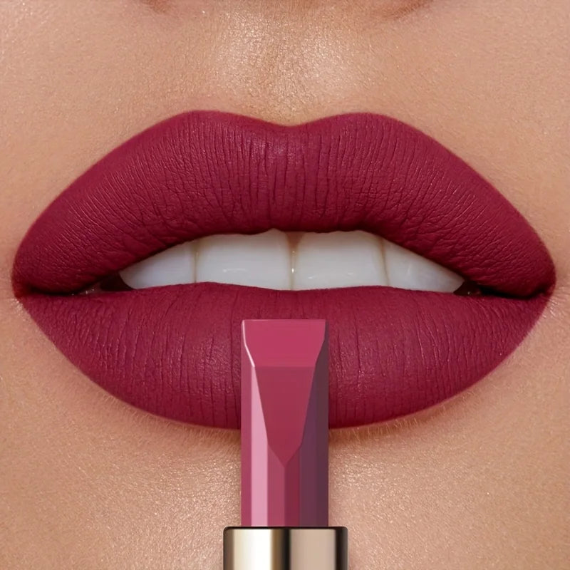 Matte Velvet Lipstick, Waterproof Long Lasting Lip Color, Sweat Resistant Silky Lip Makeup Gift for Women