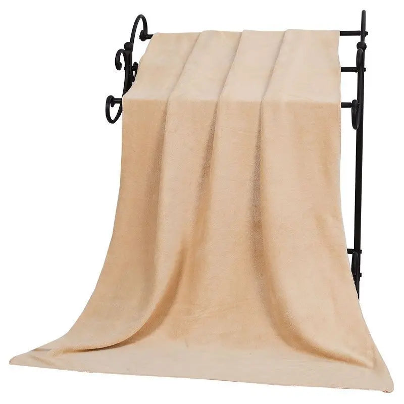 Large thick microfiber bath towel absorbent and quick-drying swimming fitness sports beauty salon towel Beach towel