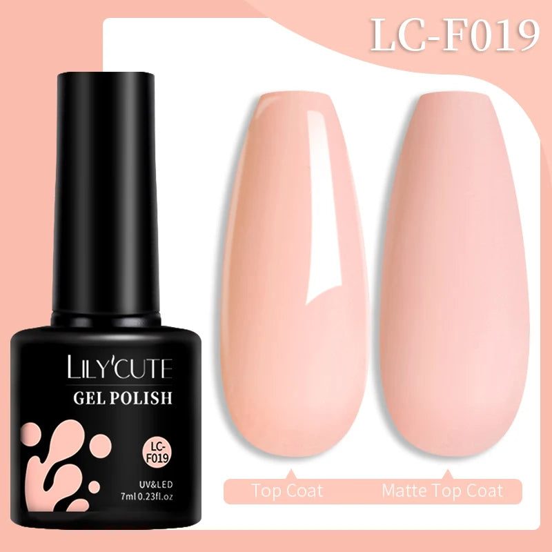 LILYCUTE Fluorescent Nail Gel Polish Orange Red Neon Bright Color Summer Series Soak Off For Manicure Nail Art UV Gel Varnish