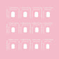 Cute Halloween Nails 24pcs Press On Nails Ghost Pumpkin BOO Letter Design Short Square Fake Nails with 1 Jelly Glue 1 Nail File