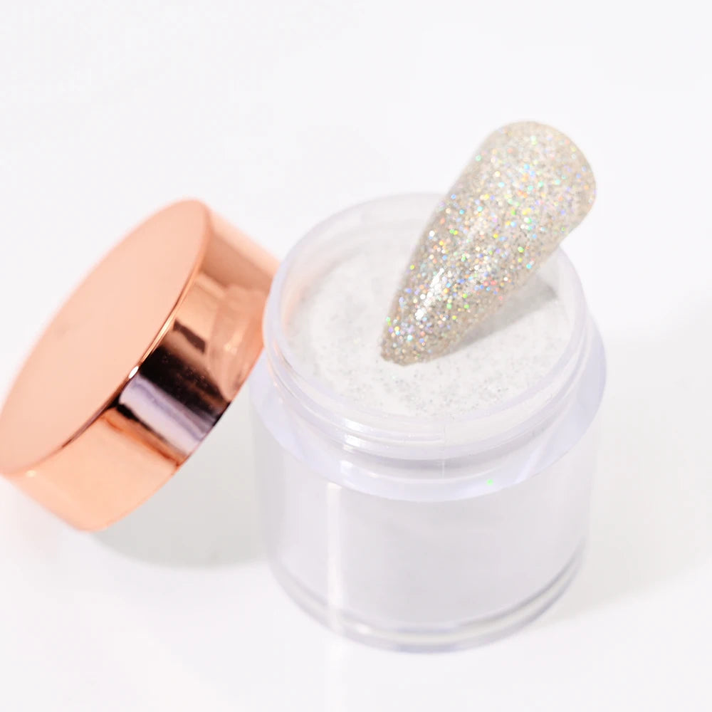 10g/bottle Professional Acrylic Powder Pink/White/Clear Nude Extension Crystal Powder DIY 3IN1 Manicure Polymer Builder Powder