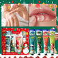 Christmas Hand Cream and Lip Balm Set, 4 hand creams and 4 lip balms, nourishing lip mask, moisturizing formula, gentle care