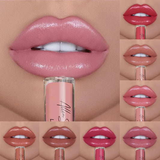 12-Color Women’s Lipstick & Lip Gloss Set – Waterproof, Long-Lasting, Moisturizing, Vivid Colorful Lip Makeup
