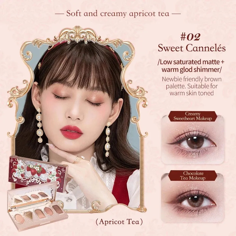 Flower Know Strawberry Rococo All-In One Gift Set Makeup Kit Full Professional Eyeshadow Blush Powder Lip Cream Flowerknows