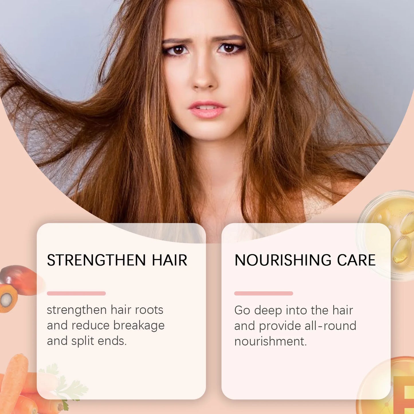 Batana Hair Growth Oil Thinning T-reatment Repair Damaged Prevent Baldness Scalp Massage Strengthen Loss Vitamin Hair Care Serum