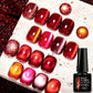 7ml Red Series Cat Magnetic Gel Nail Polish Sparkle Glitter Semi Permanent Nail Art UV Gel Varnish Manicure For Valentines Nails