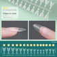 NAILPOP 150pcs Half Cover Short Fake Nail Tips Full Cover 15 Sizes for Nail Extension No C Curve False Nails Art Home DIY Salon