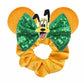 Disney Mouse Ears Velvet Scrunchies Hairband Women Elastic Ponytail Holder Girls Sequin Bow 2023 Kids Party DIY Hair Accessories