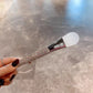 Luxury Long Handle Silicone Brush Artificial Diamond Face Cleaning Mud Mask Brush Soft Head Washable Makeup Tool