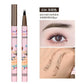 4 Colors Waterproof Eyebrow Pen with 4-Fork Tip – Long-Lasting, Natural Dark Brown Liquid Brow Enhancer