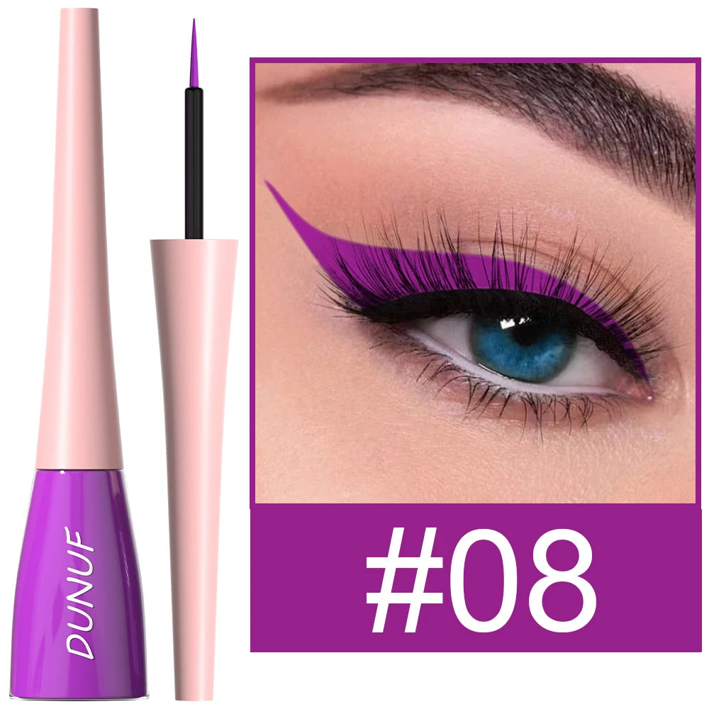 DUNUF 1 Pcs Waterproof Long-Wearing Liquid Eyeliner - Smudge-Resistant, Transfer-Proof, Perfect For Creating Dramatic Looks