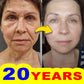 20 years younger, no fine lines
