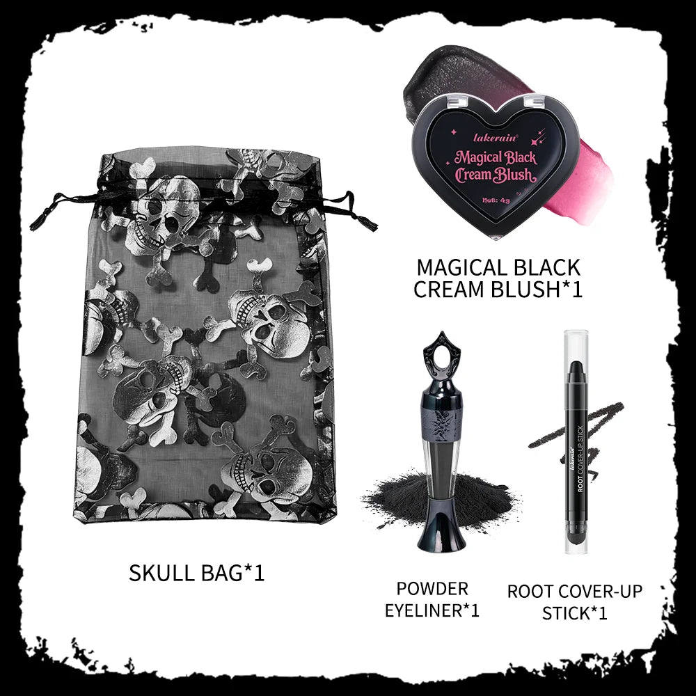 Halloween Makeup Kit Black Cream Blush Eyeliner Pen Contour Stick Long Lasting Cosplay Party Face Painting Stage Cosmtics