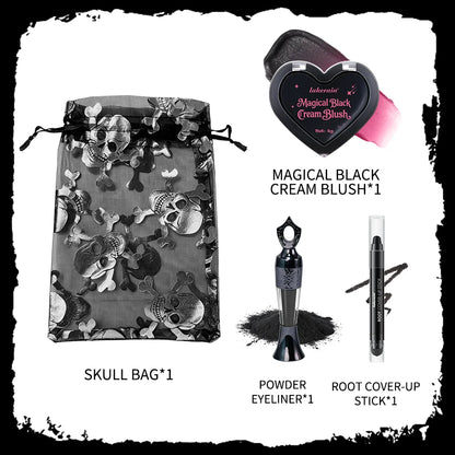 Halloween Makeup Kit Black Cream Blush Eyeliner Pen Contour Stick Long Lasting Cosplay Party Face Painting Stage Cosmtics