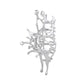 Y2k Geometric Claw Clips Women Large Metal Silver Color Korean Fashion Shark Hair Clips Grab Clamps Girls Hair Accessories