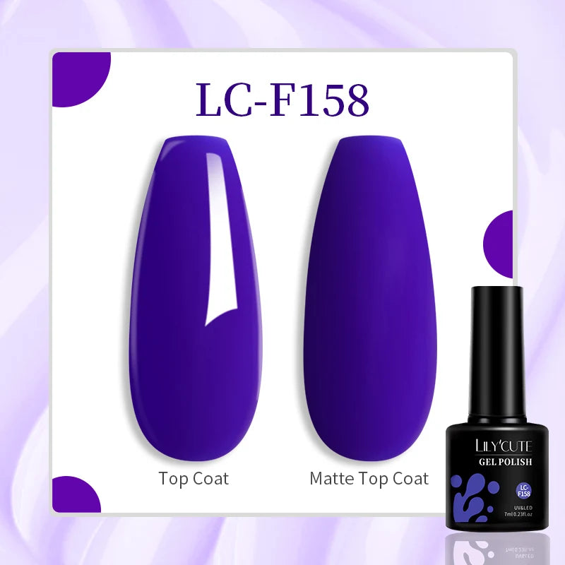 LILYCUTE 7ML Eggshell Gel Nail Polish White Black Material Semi Permanent Autumn Varnish With Any Color Gel Soak Off UV Manicure