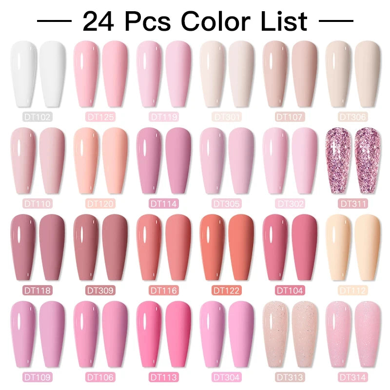140/160pcs Colorful Gel Nail Polish Set Nail  Art Semi-permanent Varnish Soak Off Uv LED Gel Professional Manicure Set Nails Kit