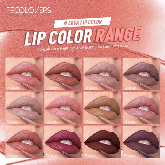 1PC Matte Lip Liner Pen - Long-Lasting, Waterproof, Easy Glide, Moisturizing Suitable for All Skin Types, Lip Makeup