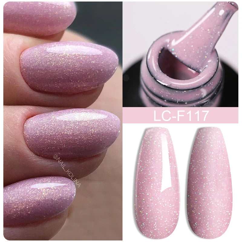 LILYCUTE Fluorescent Nail Gel Polish Orange Red Neon Bright Color Summer Series Soak Off For Manicure Nail Art UV Gel Varnish