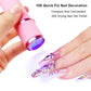 Nail Dryer Mini 9 LED Lights Flashlight UV Lamp For Gel Polish Portable Manicure Nail Art Tools Hand Held Fast Drying