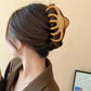 New Acrylic Pumpkin Hollowed Simple Fashion Hair Claws for Women Vintage Temperament Shark Clips Daily Commute Head Accessories