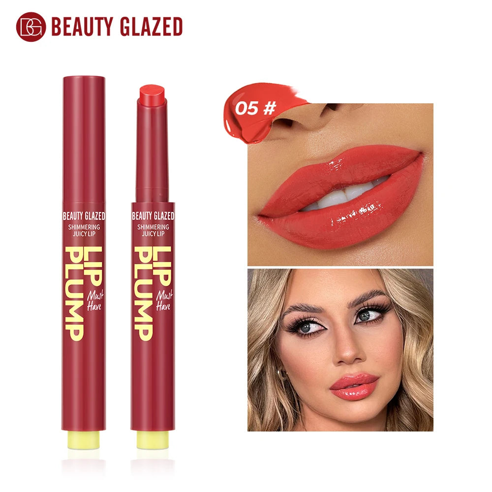 Beauty Glazed 12-Color Shimmering Juicy Lipstick Set – Moisturizing, Nourishing, Plumping Lip Makeup for Women – Perfect Gift for Girls