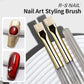 RSNAIL Nail Art Brush Multifunctional Stripe Liner Brushes Modeling Water Ripple DIY Design Hard Bristle Brush Nail Art Tools