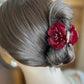 New French Three-dimensional Camellia Hair Claw Acetate Elegant Flower Crab Hair Clips Hair Accessories Headdress for Women Girl