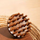 Sandalwood Multifunctional Round Plate Massage Comb - 1pc Scalp Meridian Unclogging Artifact for All Hair Types