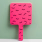 Eyelash Extension Handheld Makeup Mirror Square Vanity Mirror with Plastic Handle Hand High Definition Mirror Beauty Accessories