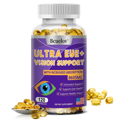 Advanced Eye Vitamin Supplement for Macular Health and Dry Eyes - Supports Eye Strain, Stress, Night Vision